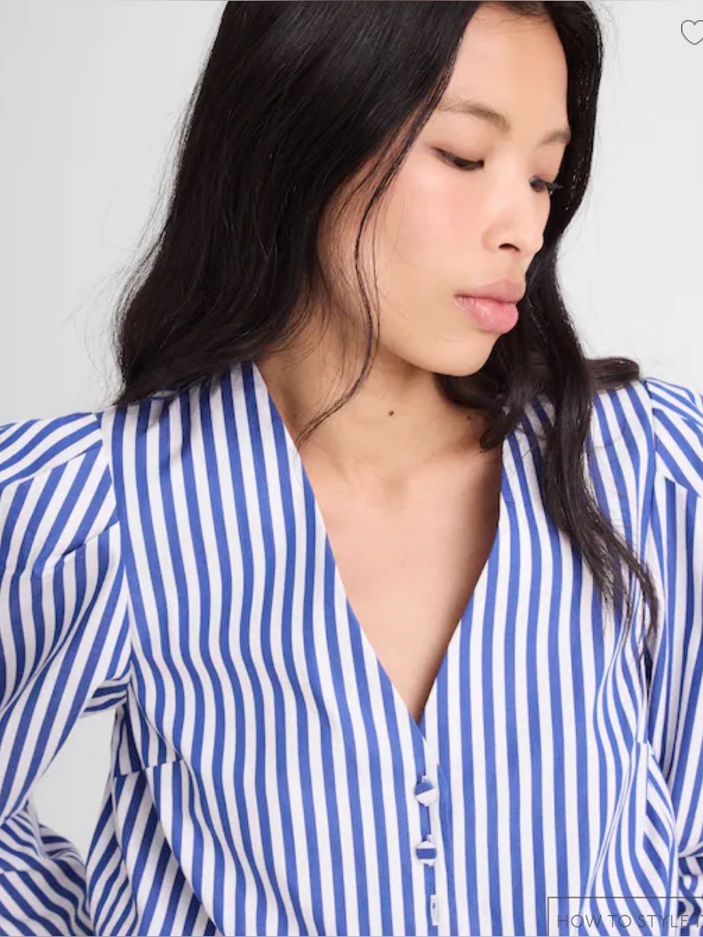 MADEWELL XS Stacked-Button V-Neck Shirt in Poplin NZ420 - Picture 2 of 7